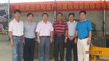 海南省农业厅王宏良副厅长（左三）到我司基地考察